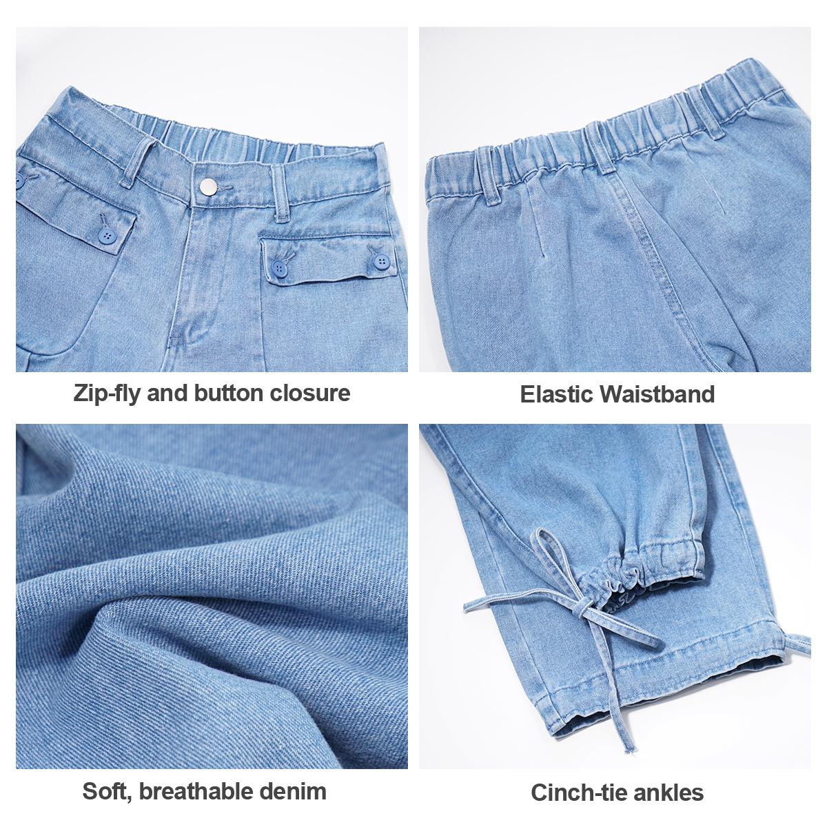 Pwest Front Pockets Lotus Tube Jeans