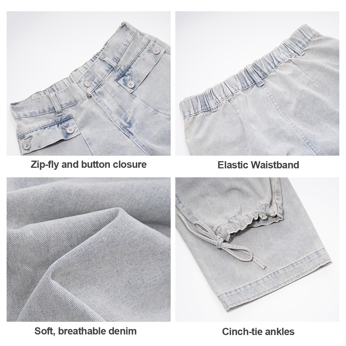 Pwest Front Pockets Lotus Tube Jeans