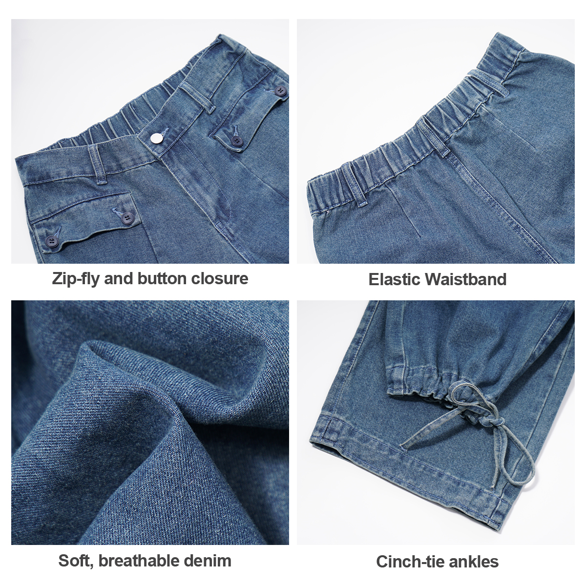 Pwest Front Pockets Lotus Tube Jeans