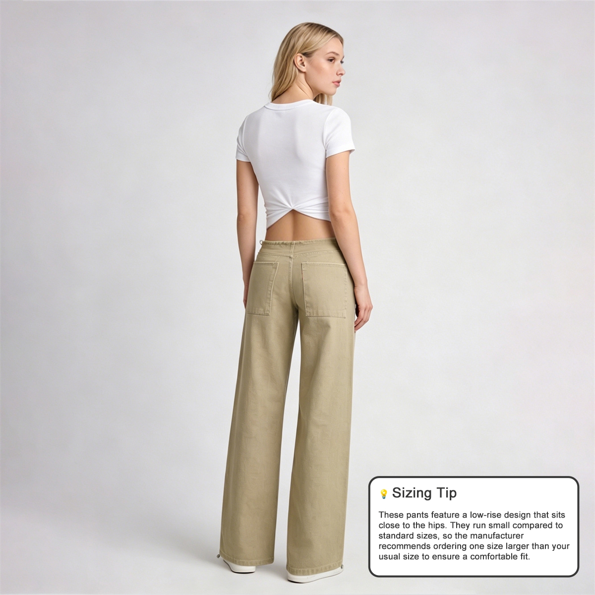 Pwest NYC Adjustable Low-Rise Wide-Leg Jeans 