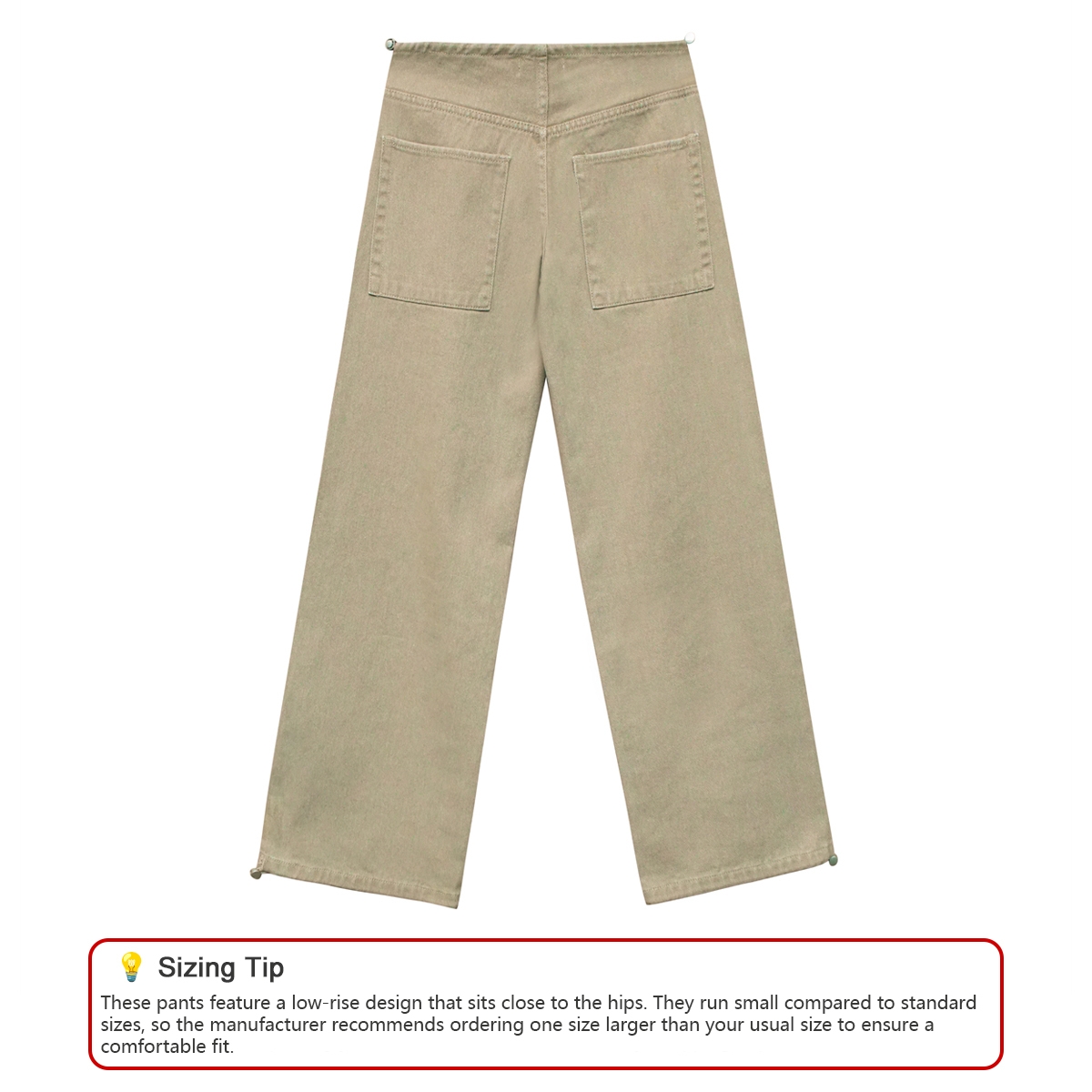 Pwest NYC Adjustable Low-Rise Wide-Leg Jeans 