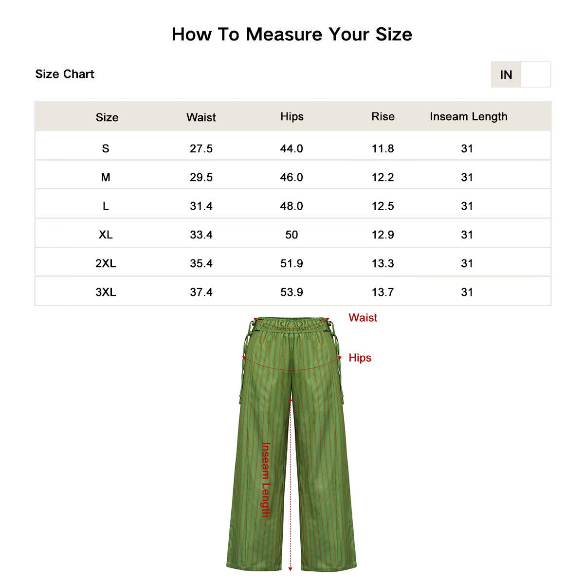 Pwest NYC Spring & Summer Sun Dazed Striped Pants