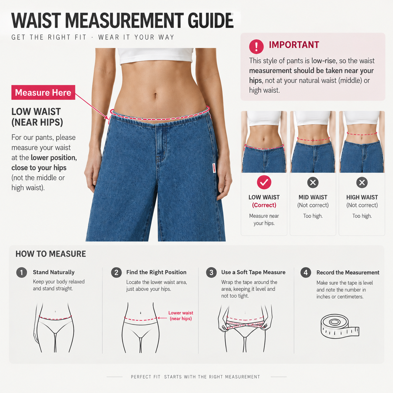 Pwest NYC Adjustable Low-Rise Wide-Leg Jeans 