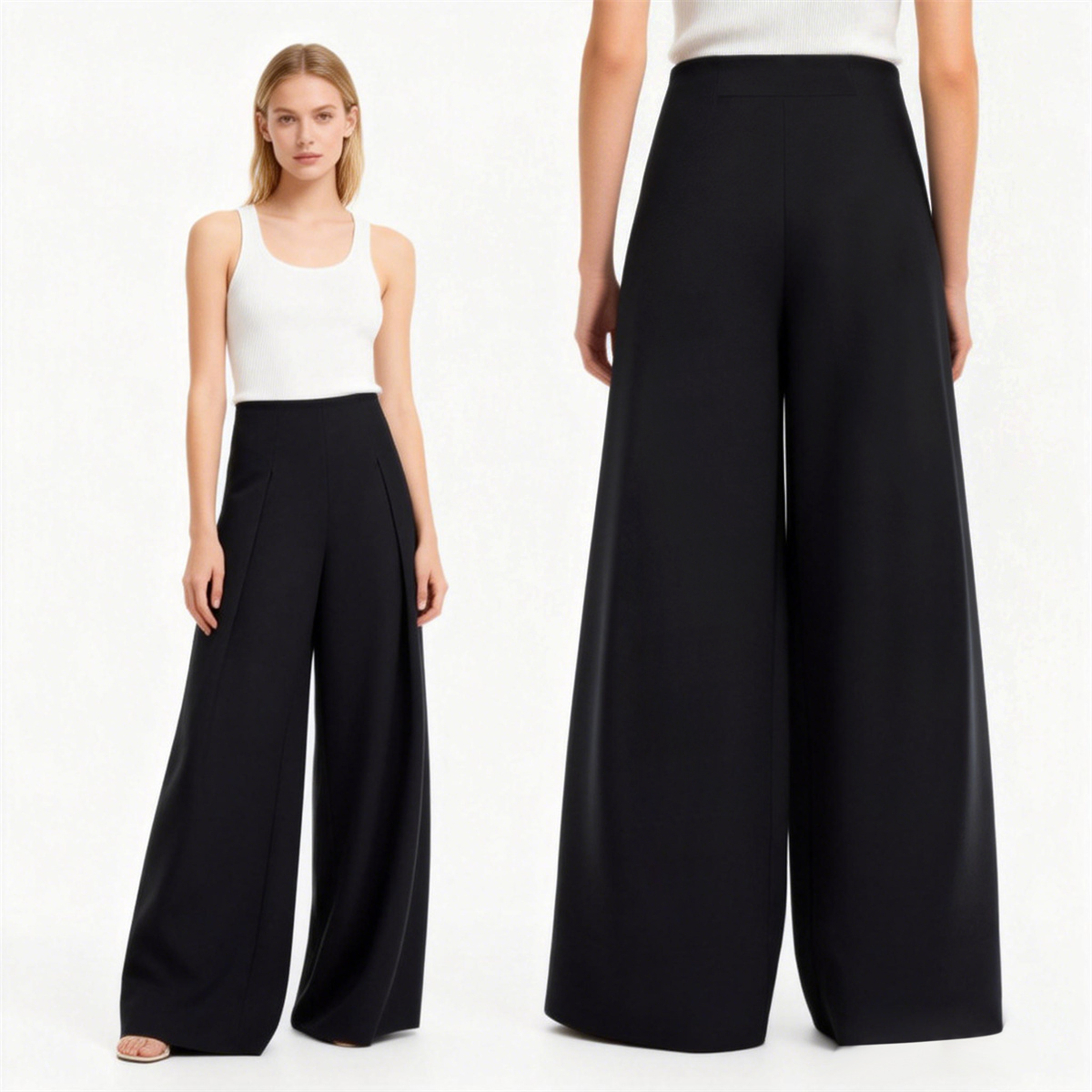 High-Waisted Pleated Sportswear Tech Fleece Pants