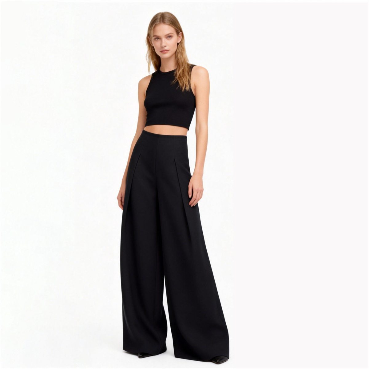 High-Waisted Pleated Sportswear Tech Fleece Pants