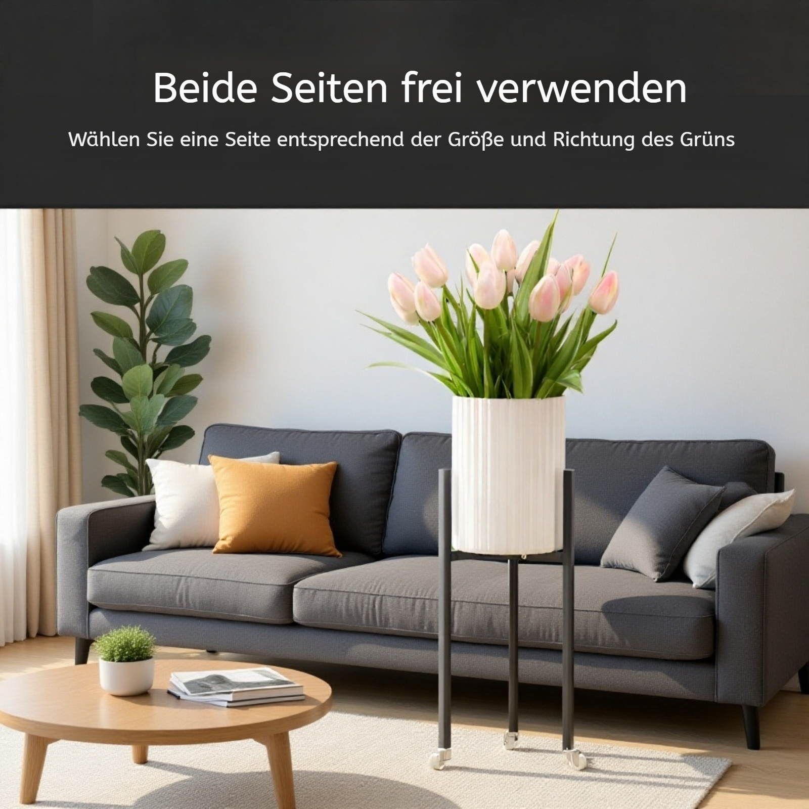 Flexibler Pflanzenwagen für Innen und Außen