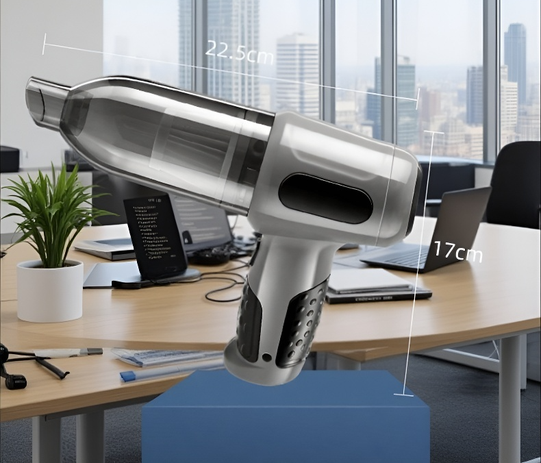 Kompakter Staubsauger passt perfekt in jedes Auto