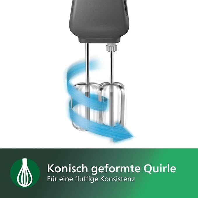 Handmixer, 450 W, 5 Geschwindigkeiten plus Turbo ,?21.41 x 20.8 x 11.4 cm, wei?/schwarz