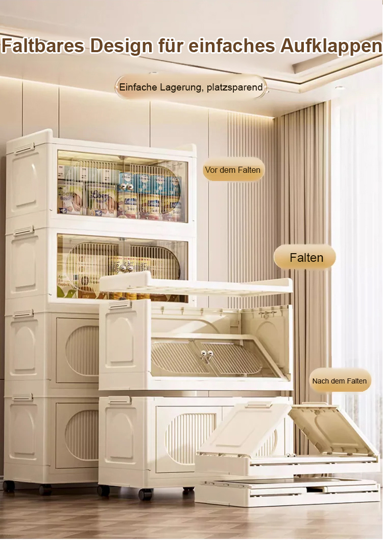 【Kein Werkzeug nötig】Premium Faltschrank ❤️ Stabil, geräumig & 100% schadstofffrei!