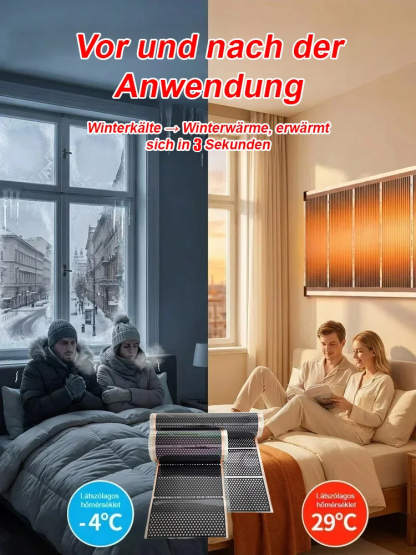 Innovation aus München | Graphen Ferninfrarot Wandheizung |3-Sekunden-Blitzwärme ✨