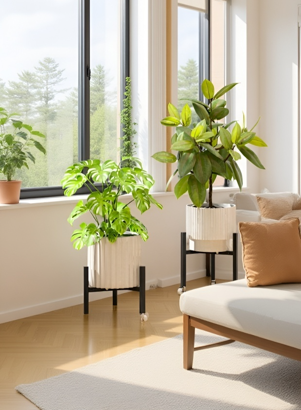 360° beweglicher Pflanzenroller für große Blumentöpfe