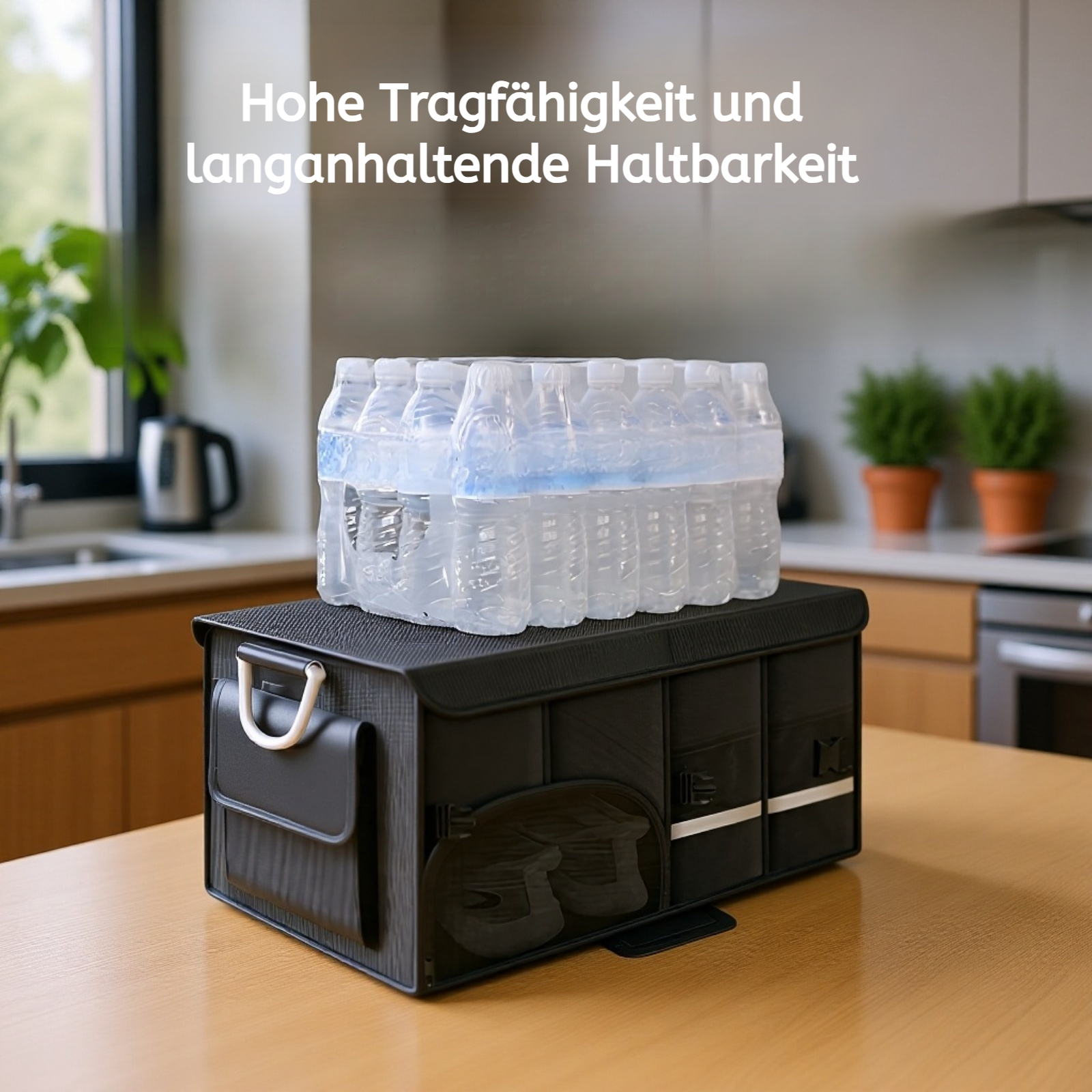 Platzsparende Auto-Organizer Box zusammengefaltet