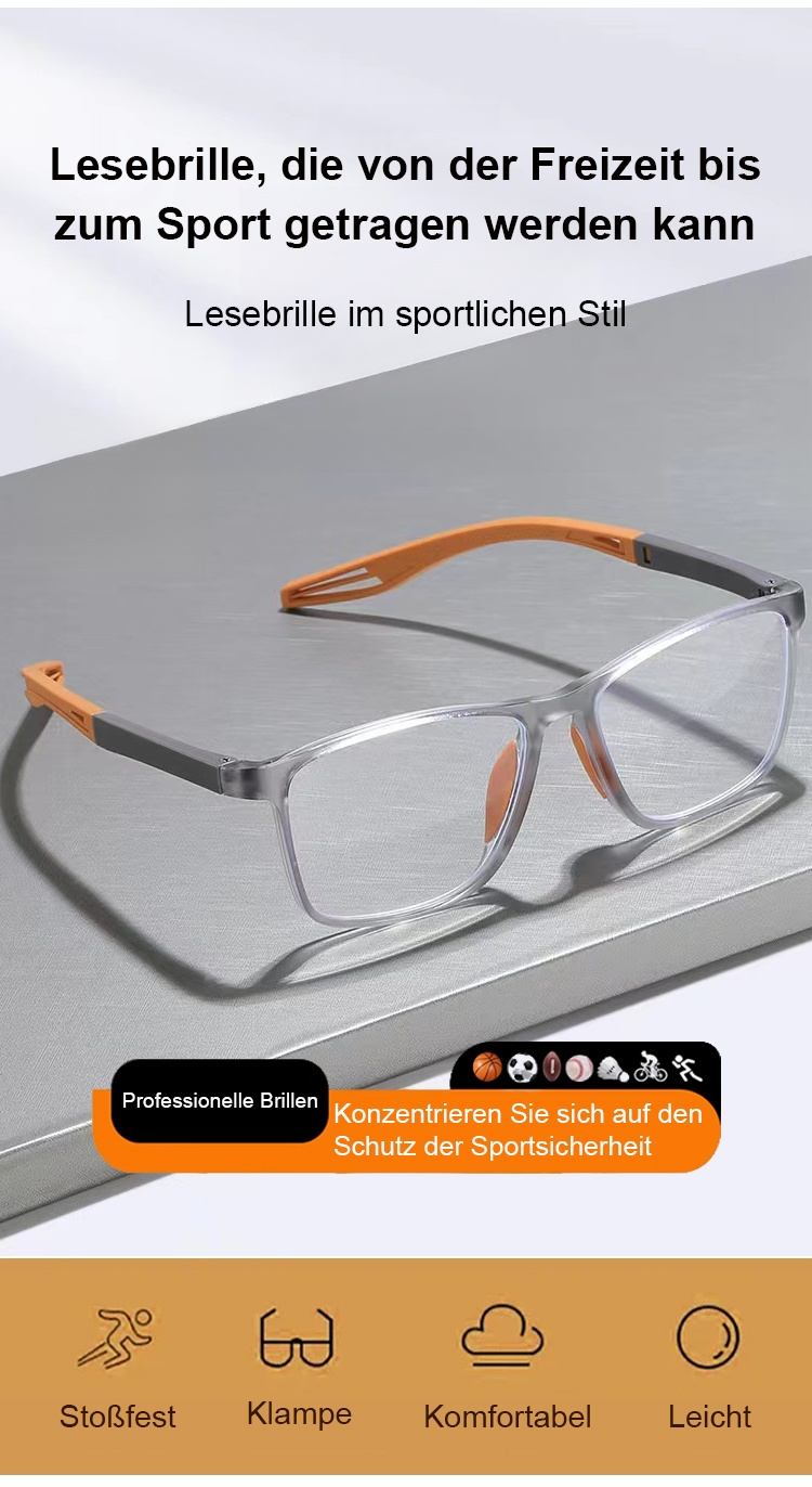 Bequeme Anti-Blaulicht-Brille auf einem Buch platziert