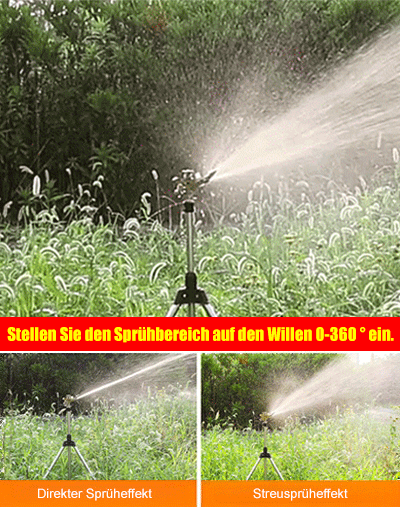 Wassersparender Garten-Sprinkler