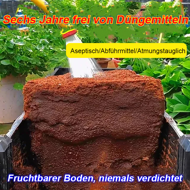 Organischer natürlicher Kokosnuss-Ziegel Pflanzennährboden