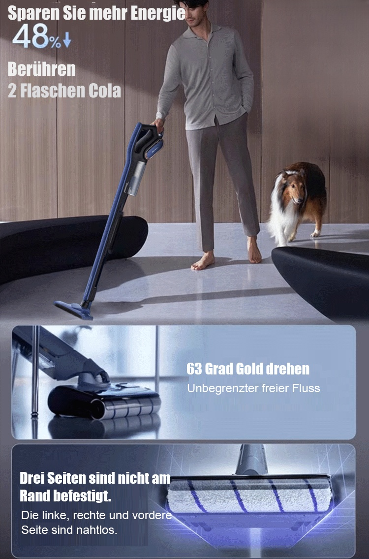 [Handstaubsauger mit großer Saugkraft (10 Sekunden bis zur Reinigung)