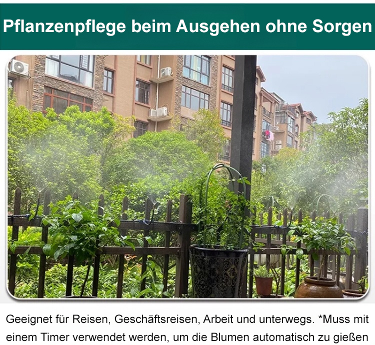 Detailansicht des flexiblen Sprühkopfs