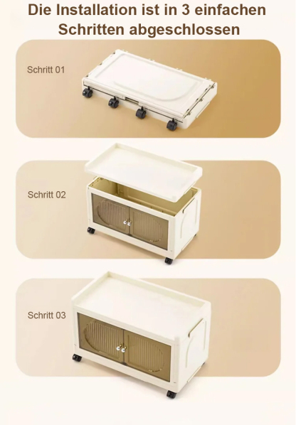 【Kein Werkzeug nötig】Premium Faltschrank ❤️ Stabil, geräumig & 100% schadstofffrei!