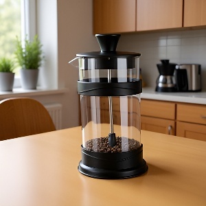 Robuster und eleganter Kaffeebereiter aus Edelstahl