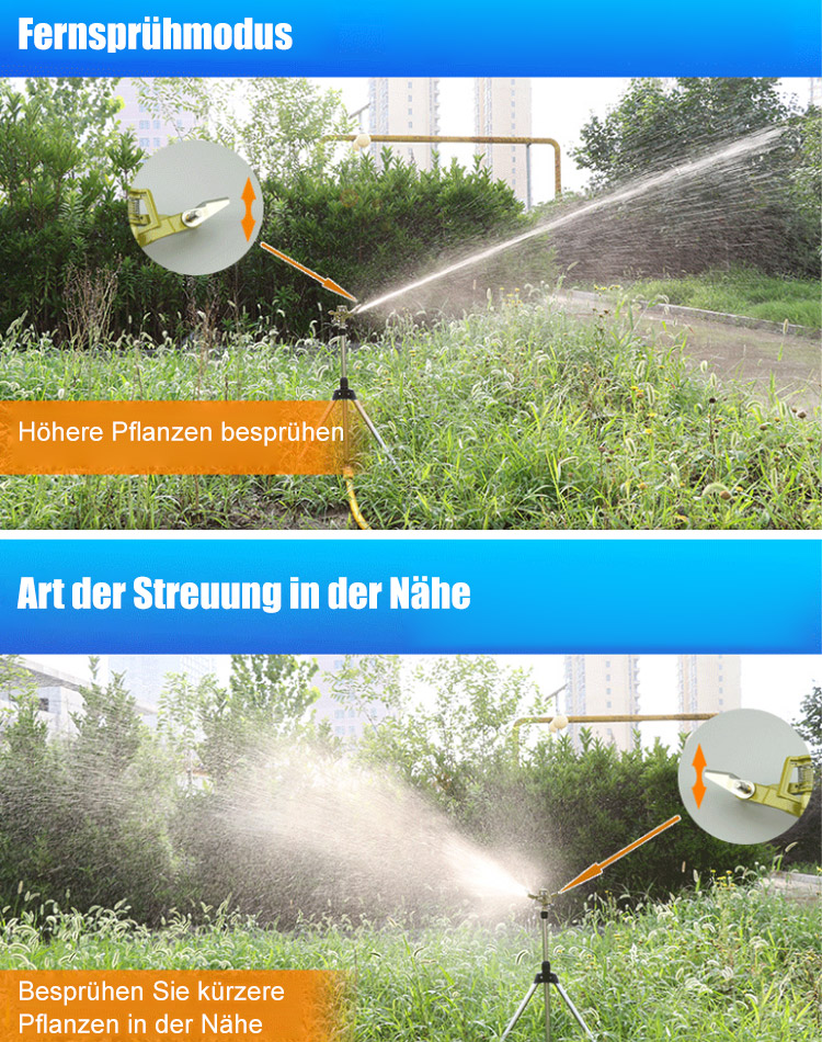 Wassersparender Garten-Sprinkler