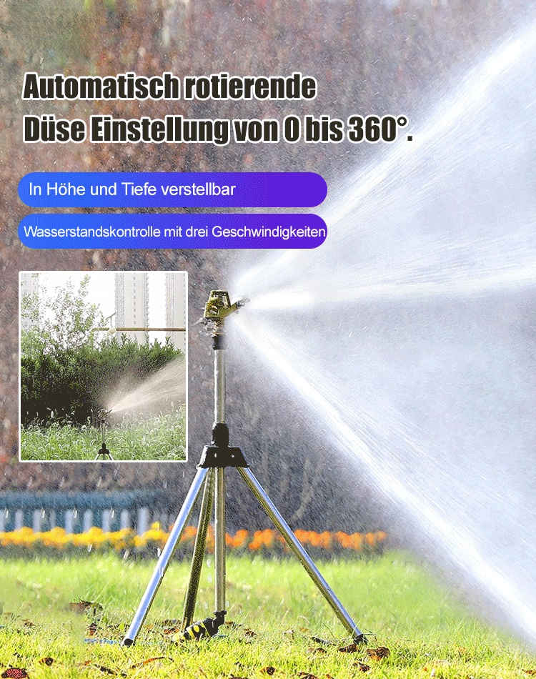 Wassersparender Garten-Sprinkler
