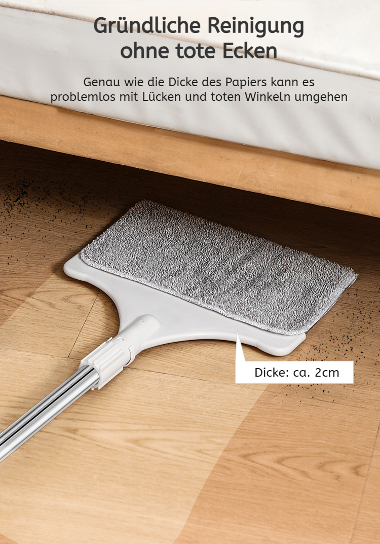 Ergonomischer Komfortgriff am Faulenzer Wischmopp