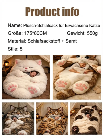 Riesiger Katzen Schlafsack für Erwachsene??