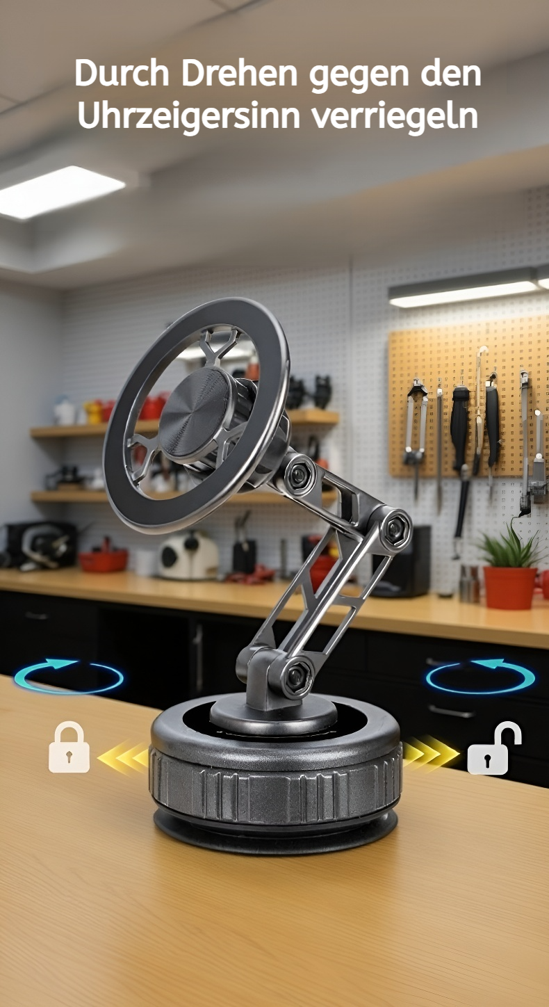 Einfache Einhandbedienung der magnetischen Handyhalterung