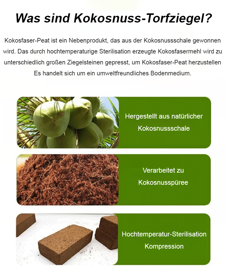 Hochwertiger Bio Pflanzennährboden aus Kokosfaser