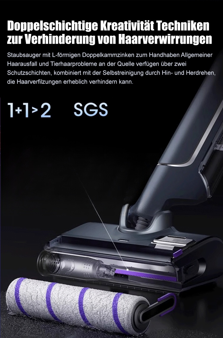 [Handstaubsauger mit großer Saugkraft (10 Sekunden bis zur Reinigung)