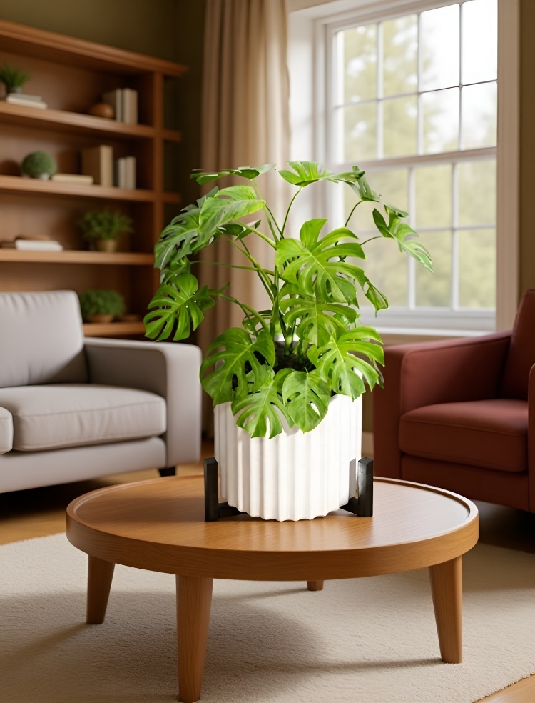 Robuster Pflanzenuntersetzer mit Rollen