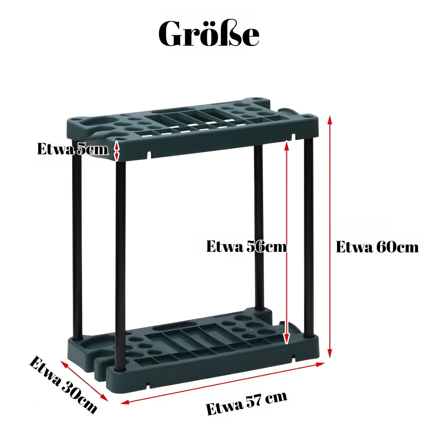 Gartengeräteständer Garten Gartenbedarf Geräteständer Lagerregal für landwirtschaftliche Geräte