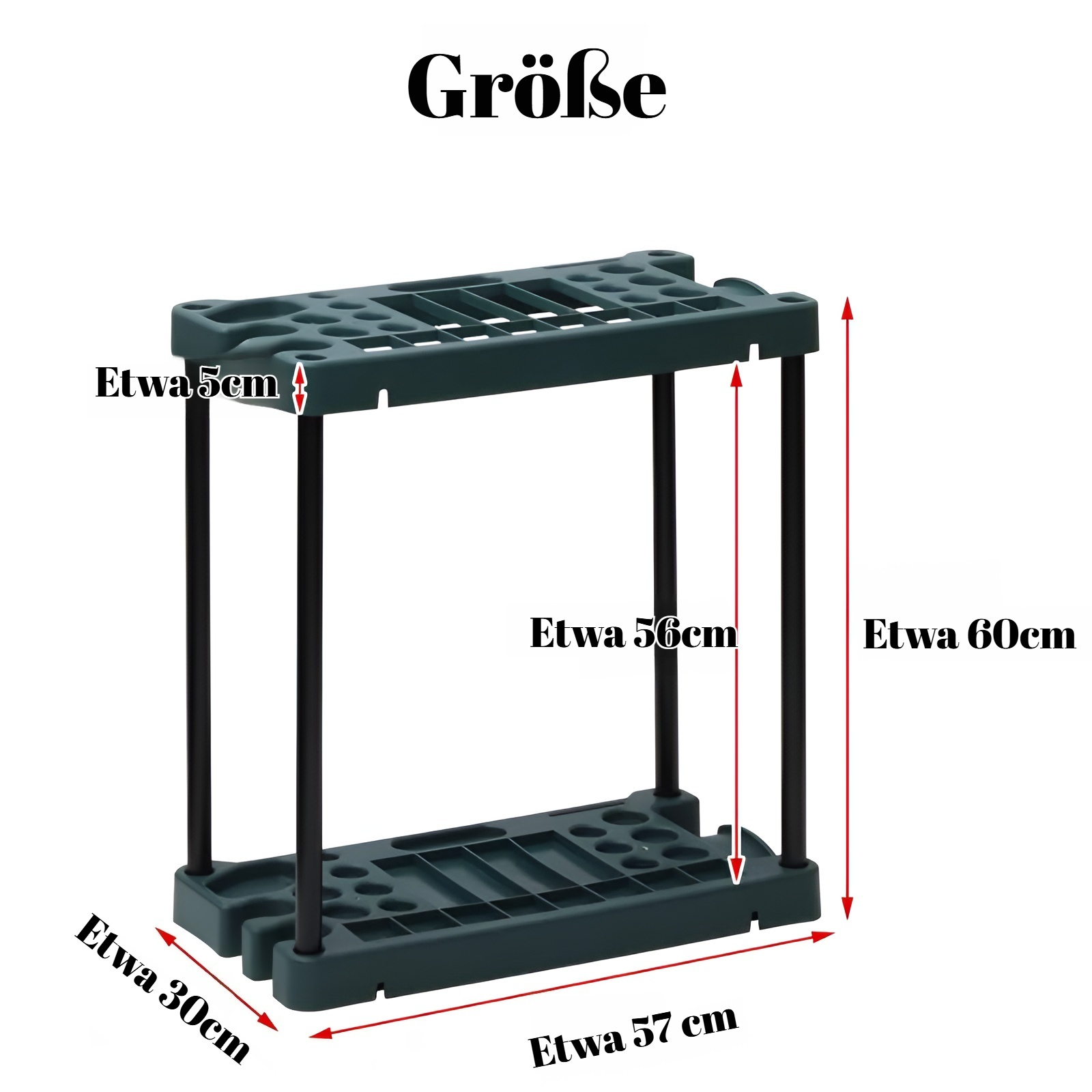 Gartengeräteständer Garten Gartenbedarf Geräteständer Lagerregal für landwirtschaftliche Geräte