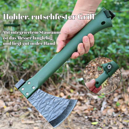 Outdoor-Bergaxt, rutschfest, verschleißfest, multifunktional, Camping-Handaxt, integrierte Ingenieur