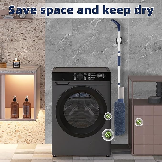 Bodenwischer mit Sprühfunktion，360 Grad Rotierender Sprühwischer mit 3 Waschbaren Mikrofaser Pads，500ML Wassertank，1*Mop-Halter，Wischmopp für Schnelle Reinigung Hartholz, Marmor, Laminat, Fliesen