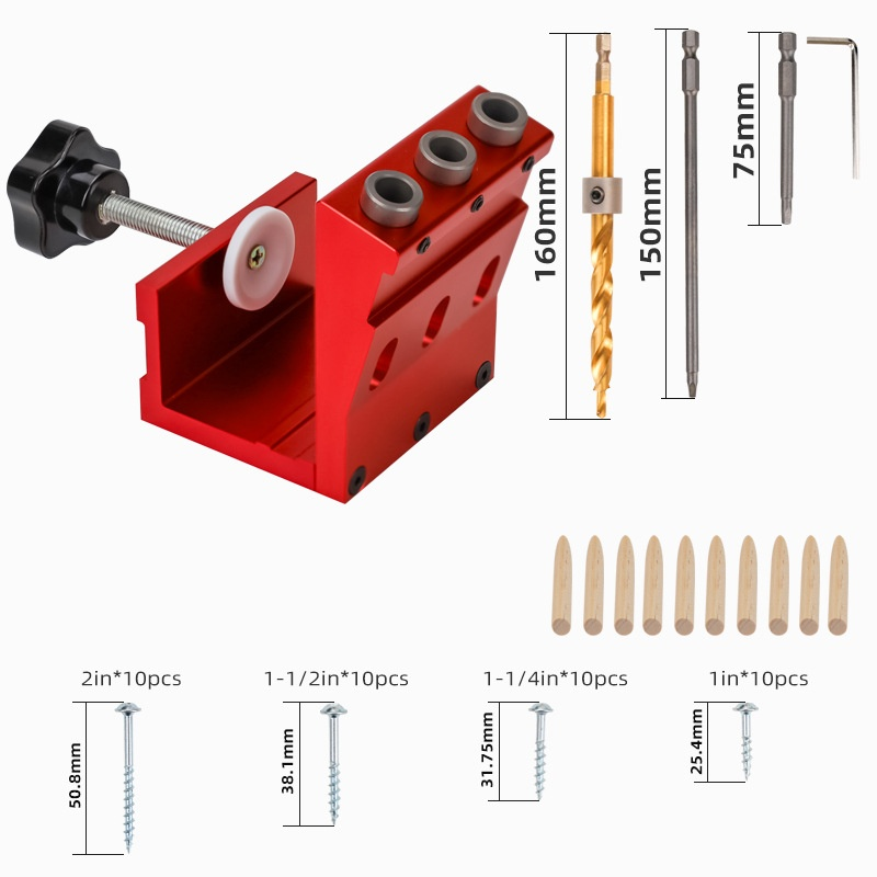 HolzbearbeitungsschrankBohrwerkzeug Lochöffner Lochpositionierer Holzbrett SchräglochGarderobenBohrw