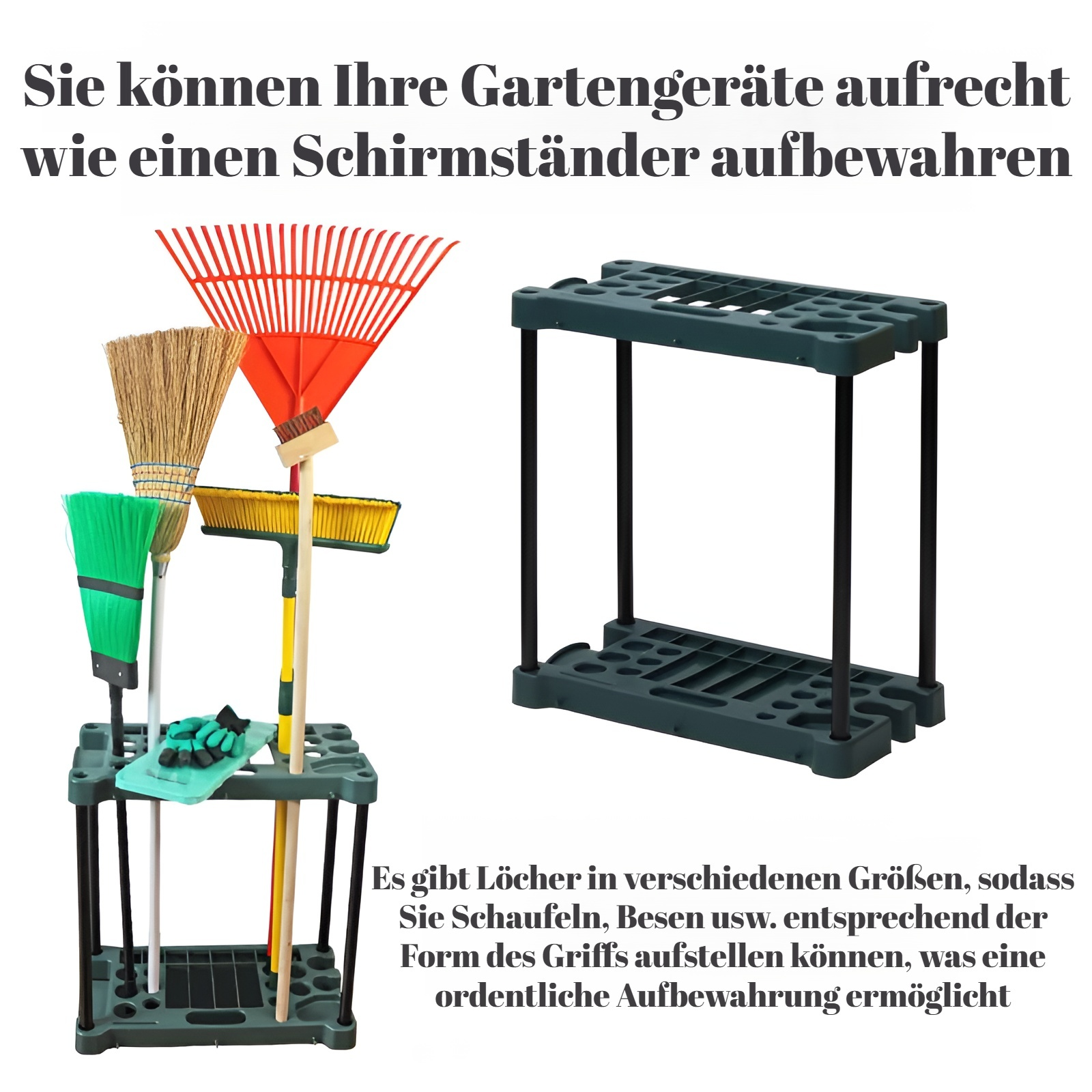 Gartengeräteständer Garten Gartenbedarf Geräteständer Lagerregal für landwirtschaftliche Geräte