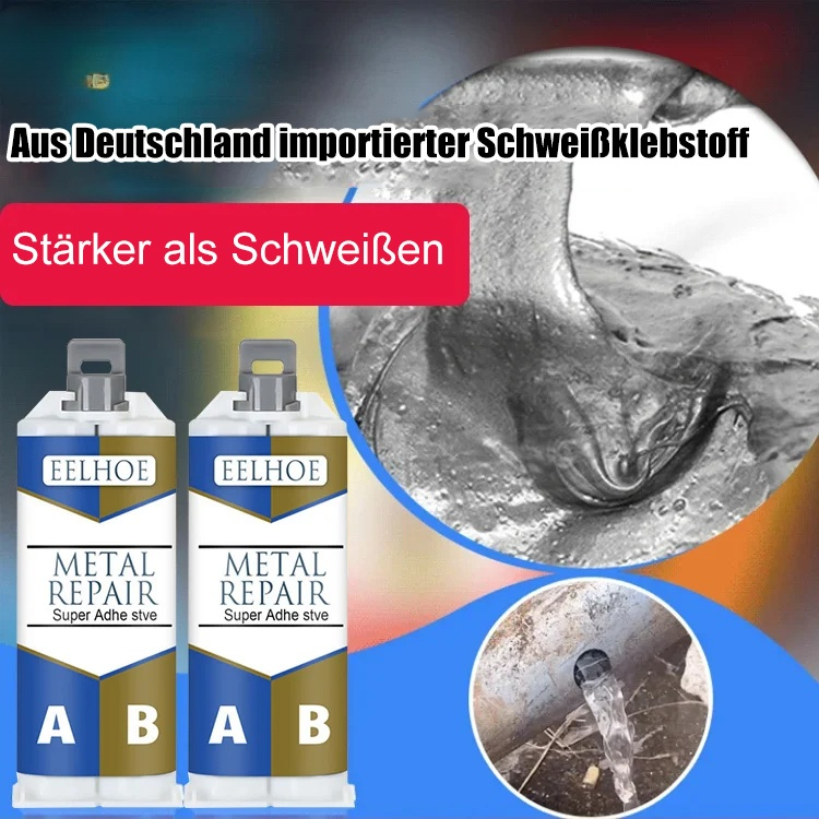 SGS-zertifiziertes Metall-Reparaturguss-Kleber (nach DIN-Norm) – 10 Jahre Bruchschutz-Garantie