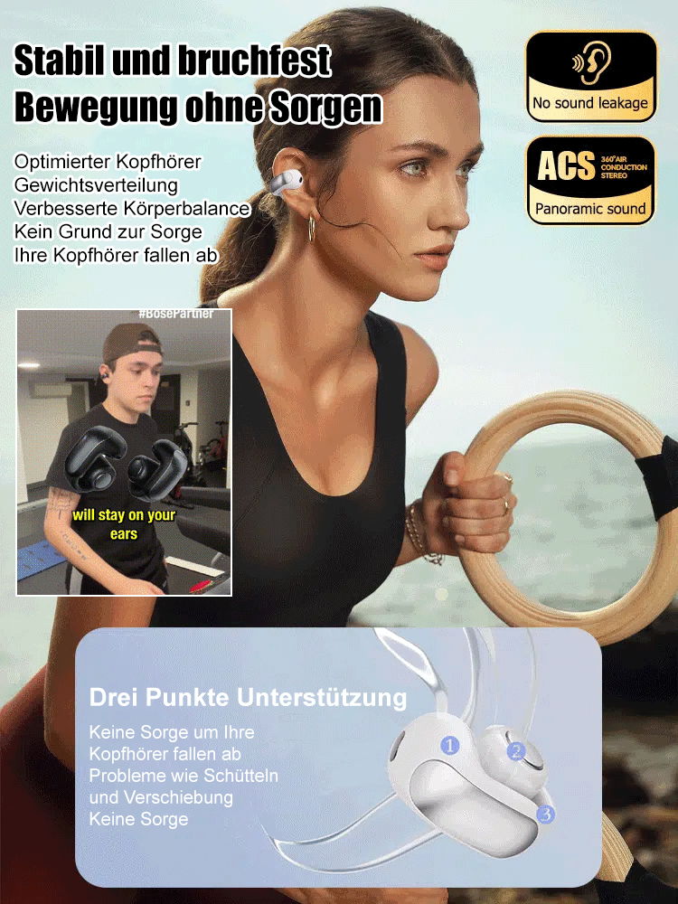 Lagerabverkauf München [50 % Rabatt]: Offene Over-Ear-Kopfhörer mit Drei-Punkt-Befestigung