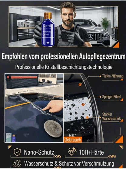 Nano-Beschichtungsmittel für das gesamte Fahrzeug (Entwickelt in Deutschland) ❤ Ein 10 Jahre altes Auto wird sofort erneuert, und Sie können die komplette Erneuerung selbst in einer Minute durchführen.