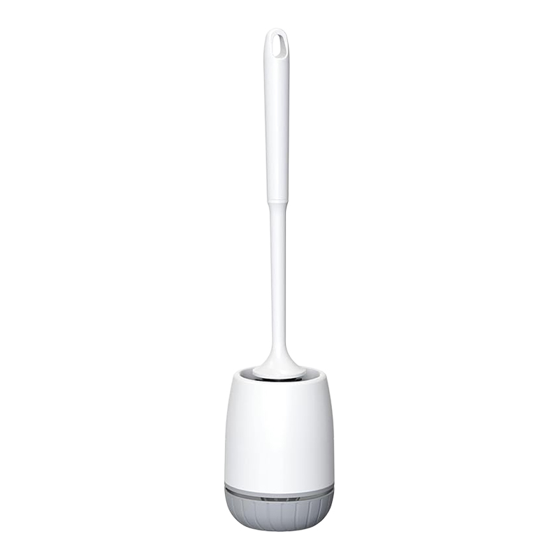 Klobürste Silikon, mit Schnell Trocknendem St?nder und Auslaufsicherer Basis, WC-Bürste Silikon Sauber Ohne Tote Ecken, Klobürstenhalter Wandmontage & Stehen