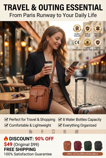 ✨ Paris Fashion Week Bag | French Designer + Italian Full-Grain Leather | Burger Price!