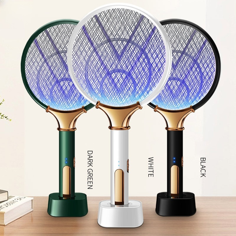 Portable USB Lithium Battery Mosquito Zapper Rechargeable Outdoor Mosquito Swatter  Light