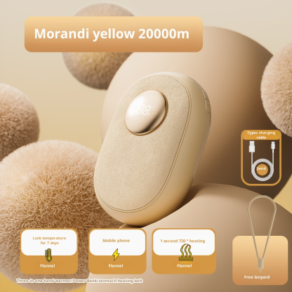 New hand warmer flannel cloth portable mini hand warmer rechargeable heating vibration massage three