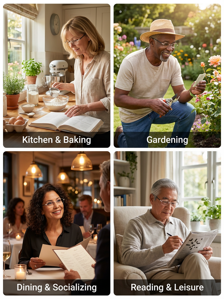 Ultra-light Integrated Smart Zoom Diamond-Cut Reading Glasses