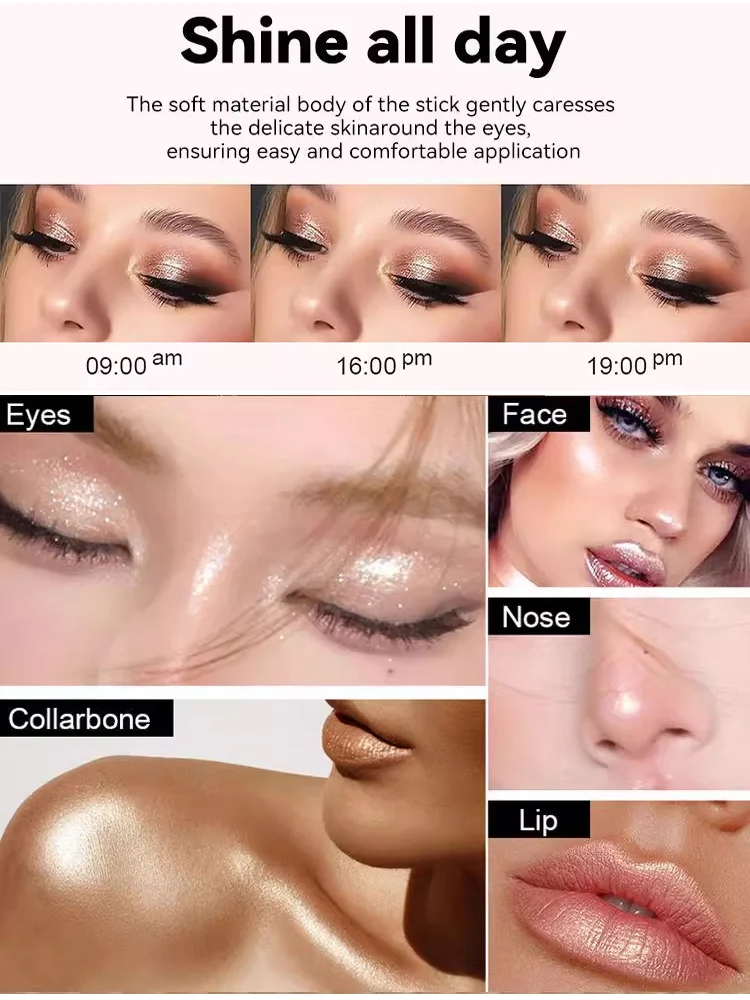 Zephoco Portable Eye & Cheek Highlight Palette - All-in-One Natural Look
