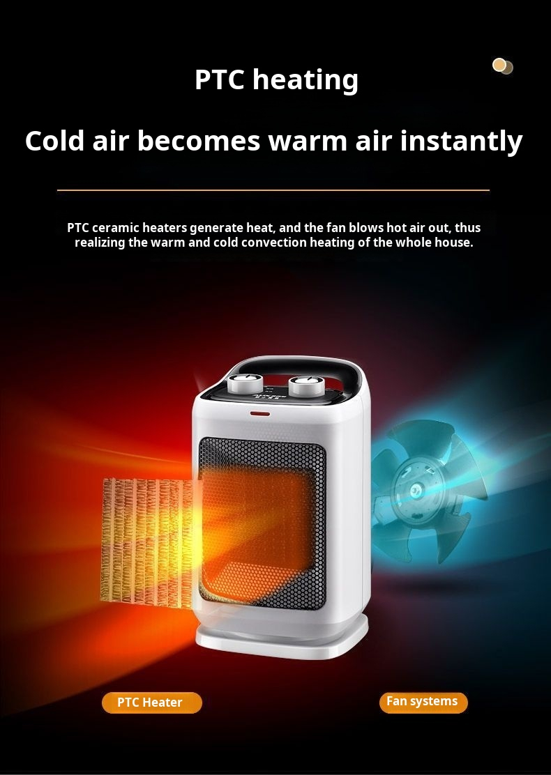 Household desktop heater mini small solar electric heater air conditioning heater office heater