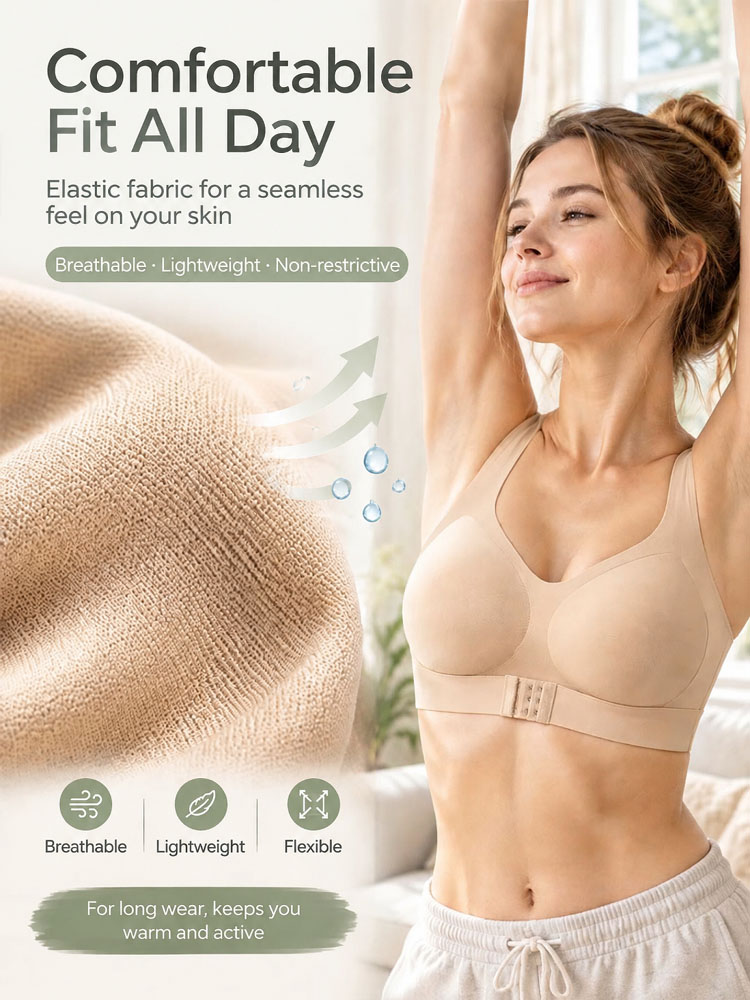 Schluss mit Rundrücken und Nackenschmerzen! Von deutschen Orthopäden empfohlen: Nahtloser X-Back Haltungs-BH für sofortige aufrechte Eleganz!