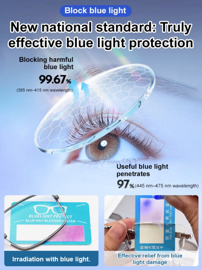 【Autofocus 100-700°】Blocks 99.9% of harmful blue light🛡️, preventing glare. Limited-time 50% off🎉 + 10-year warranty✨!