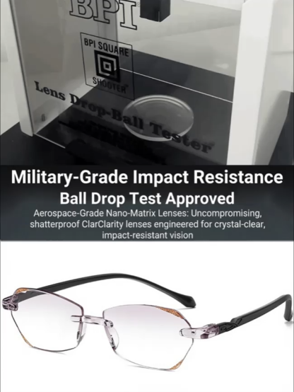 Ultra-light Integrated Smart Zoom Diamond-Cut Reading Glasses